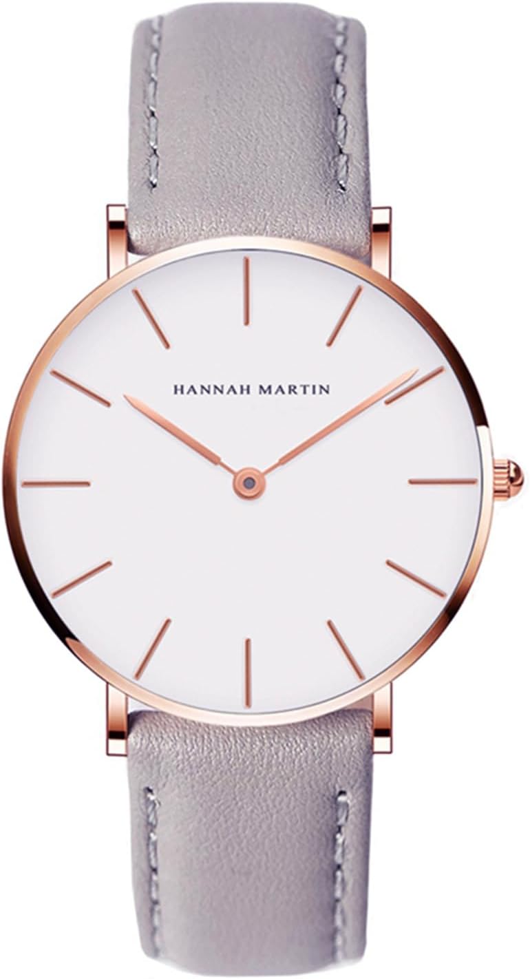Fashion Women Watches Minimalist Wrist Watch Quartz Analog Bracelet Watch with Leather Strap