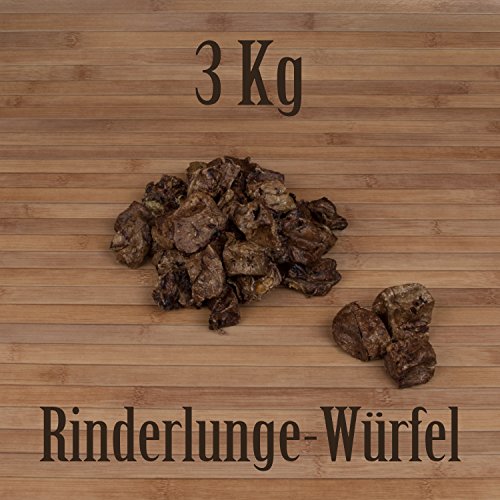 3 Kg Rinderlunge Würfel fettarm Leckerlie Belohnung Traning Kausnack Kauartikel Cover