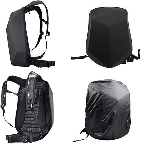 Miniatura 4 de Mochila de motocicleta de carcasa dura de fibra de carbono impermeable de 30 litros de gran capacidad