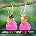 NOVICA Artisan Handmade Cultured Freshwater Pearl Garnet Cluster Earrings Gemstone Beaded Dangle .925 Sterling Silver Glass Peridot Quartz Multicolor Pink Thailand Birthstone 'Thai Joy'