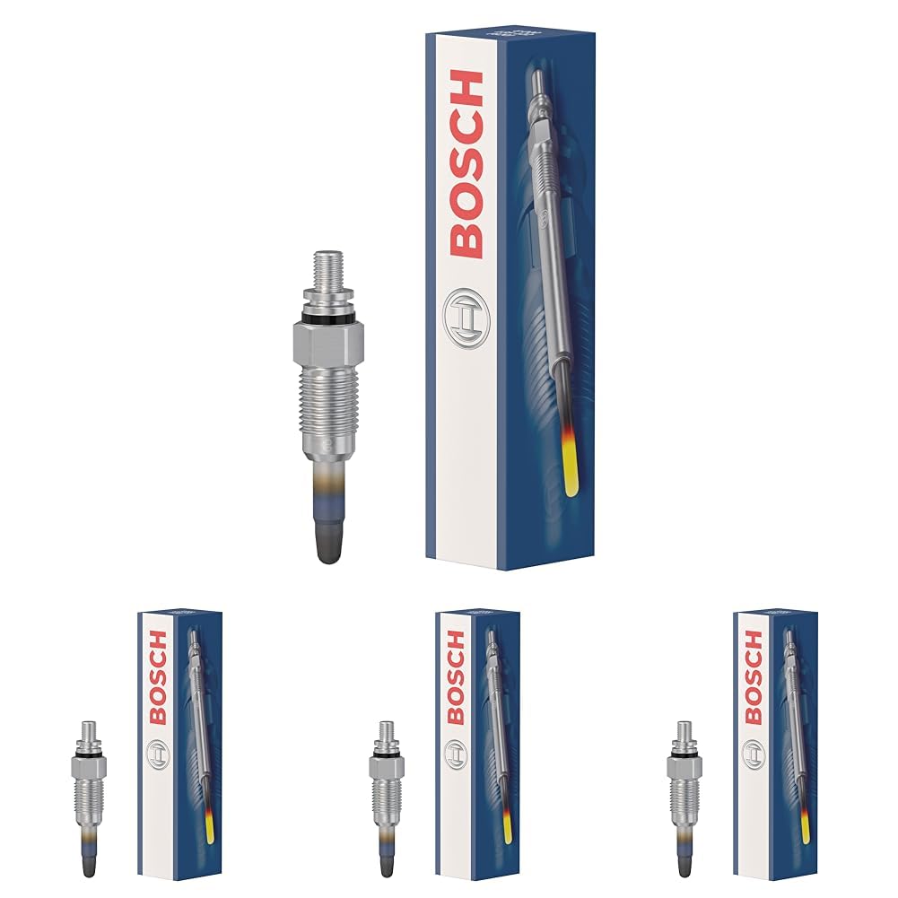 Bosch 0250201032 (GLP002) - Bougie de préchauffage Duraterm - Boite carton - 1 pièce - pour véhicules à moteur diesel (Lot de 4)