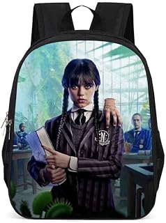 Wednesdays Addams Backpack, 2023 Fashion Wednesdays Addams School Bag, Casual Daypack Laptop Travel Backpacks for School Children'S Womens Mens Boys Girls