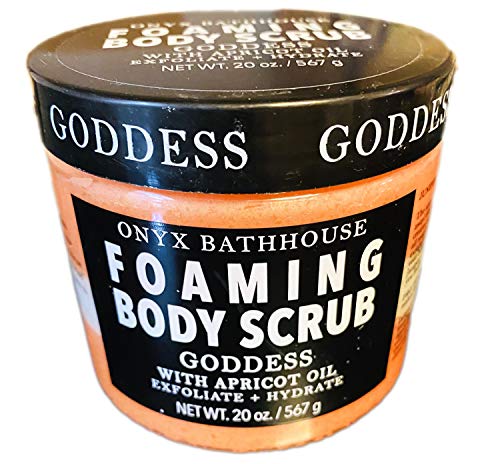Onyx Bath House Foaming Bath Scrub 20 Oz! Goddess With Apricot Oil! Body Scrub Gently Exfoliates And Hydrate Skin! Relax Moisturizing & Rejuvenating! Choose From Unicorn, Goddess & More! (Goddess)