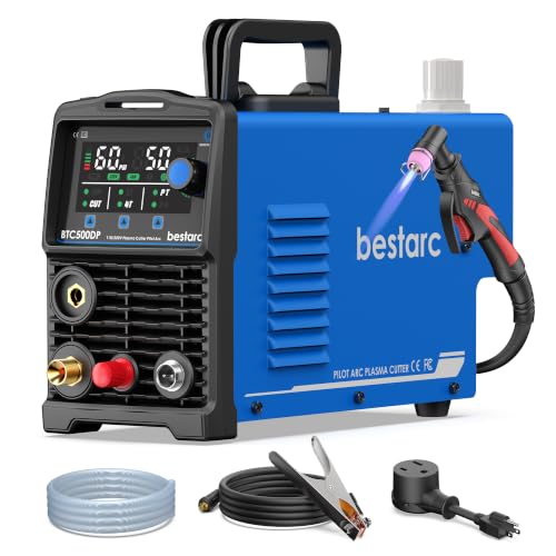 Bestarc 50A Plasma Cutter Machine, Pilot Arc, IGBT 110V/220V Dual...