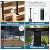 Muzata 3'-6'6 Side Mount Black Complete Cable Railing Kit 36 Inch Cable Railing System for Decks with Post Handrail Space-Saving Fascia Mount with User Guide RCF2 BH4S