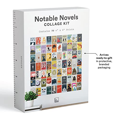 Pop Chart | Notable Novels Wall Collage Kit | 70 Pcs 4" X 6" Art Prints | Colorful Academic Decor For Home, Dorm, Or Classroom | 100% Made In The Usa #TOP1