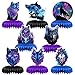 8 Pcs Galaxy Wolf Birthday Party Decoration, Starry Sky Wolf Theme Honeycomb Centerpieces 3D Double Sided Table Decorations, Animal Wolf Photo Booth Props for Kids Boys Girls Party Supplies