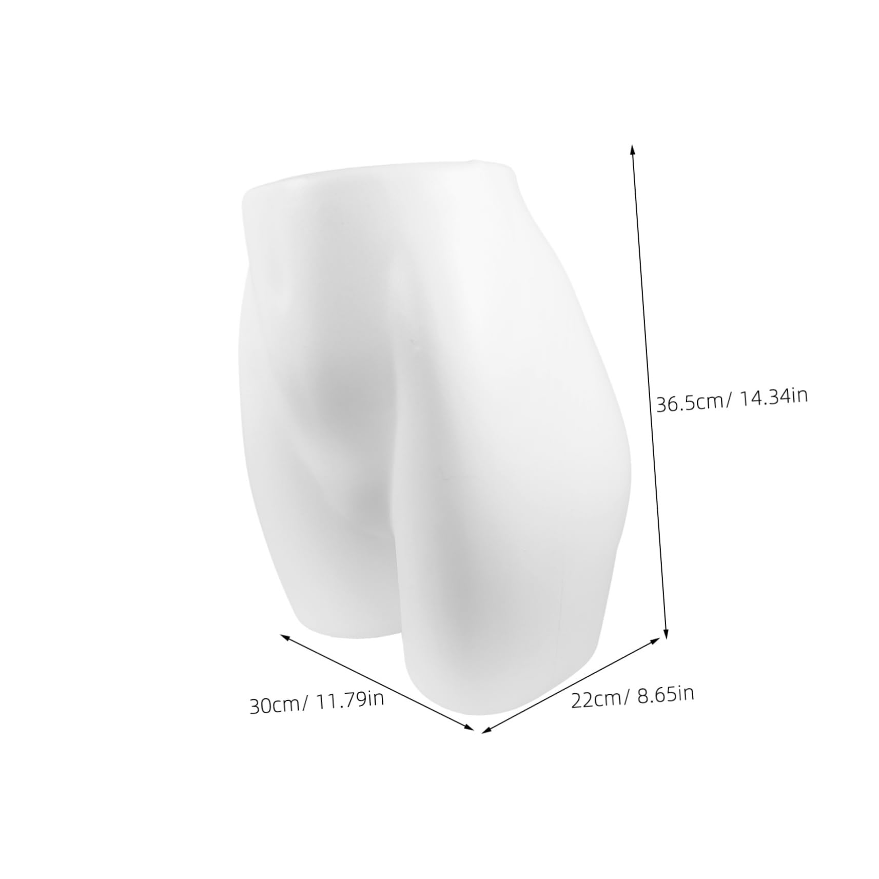 TOPBATHY Mannequin de Hanches Féminines Forme Complète Bas Corps Fesses Modèle Présentoir sous-vêtements Accessoire Vitrine Mannequin Lingerie