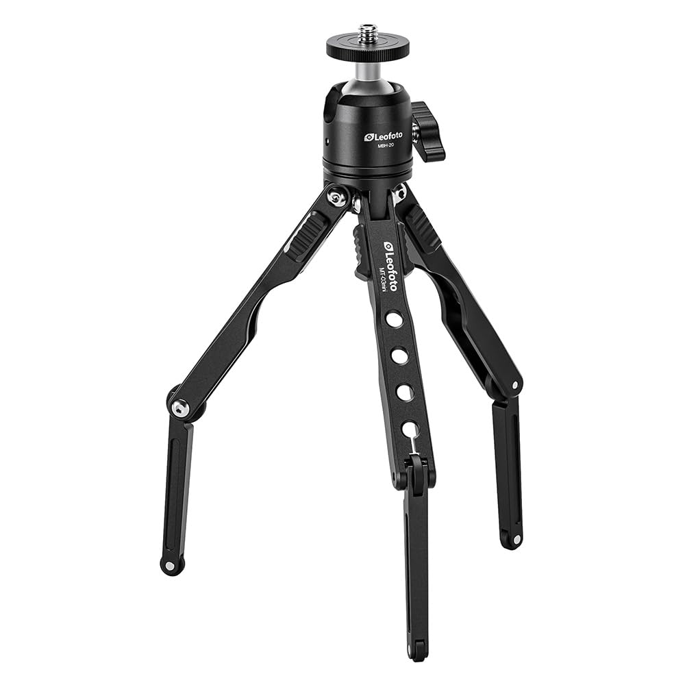 Amazon | Leofoto MT-03mini＋MBH-20(BK) ミニ三脚セット｜卓上三脚