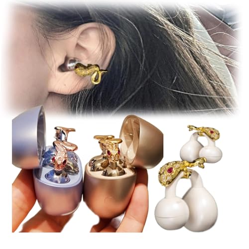 Butterfly for Clip on Earbuds Open Ear, Elegant Clip-On Ear Jewelry, Removable DIY Earphone AccessoriesC Removable Exquisite (Go