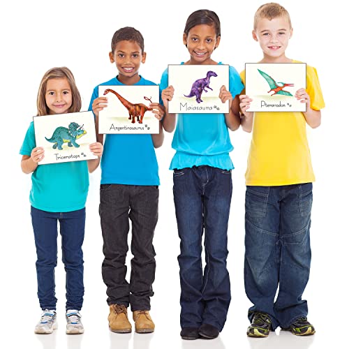 Outus 9 Pieces Dinosaur Wall Prints Dinosaurs Poster Wall Decals With Unframed Pictures Dinosaur Birthday Gift For Nursery And Kids Room Decorations #TOP4