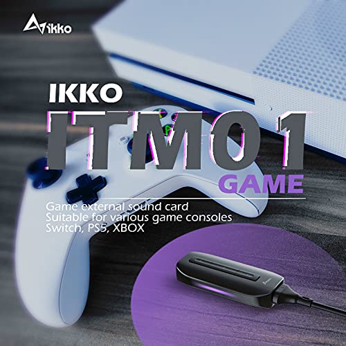 Ikko Zerda Itm01 External Sound Card, 3.5Mm Portable Audio Detachable Magnetic Cable Headphone Adapter, Plug And Play,Usb Gaming Dac Amp For Iphone Ios Headset Ps4 Xbox Switch Pc Laptop #TOP1