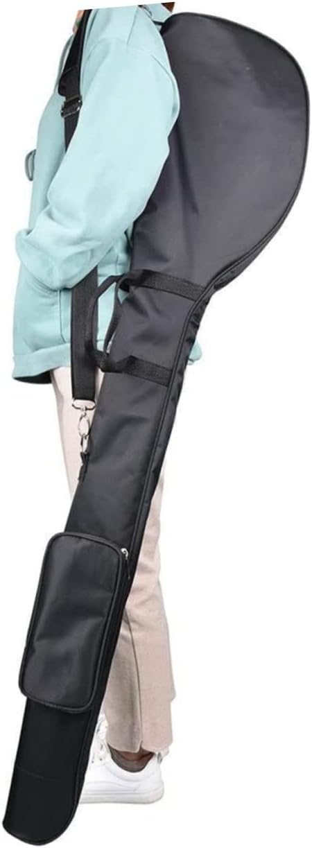 Foldable Golf Club Carrier Bag Wear-Resistant Nylon Golf Pouch Reusable for Easy Travel and Storage