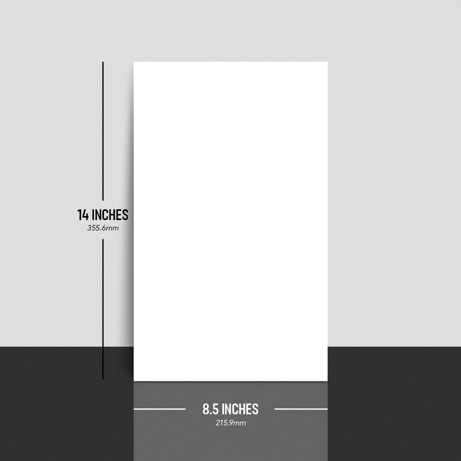 8 1/2 x 14" White Legal Size Card Stock Paper - Premium Smooth 65lb Cover Cardstock - Perfect for Documents, Programs, Menus Printing | 50 Sheets Per Pack