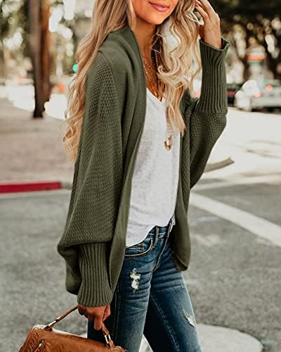 Imily Bela Women's Kimono Batwing Cable Knitted Slouchy Oversized Wrap  Cardigan Sweater, Army Green, Small : Amazon.com.au: Clothing, Shoes u0026  Accessories