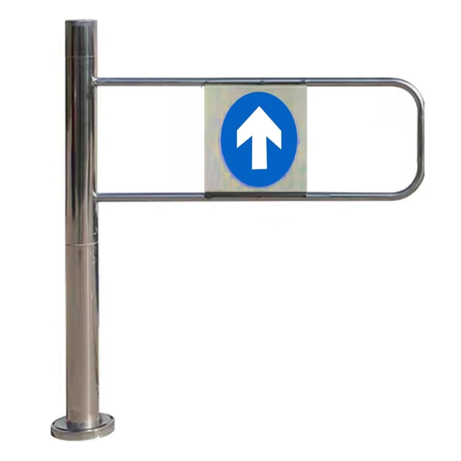 Universal Stainless Steel Safety Swing Gate Adjustable One-Way Revolving Barrier for Supermarket Entrances Swing Gate(Left,80cm)