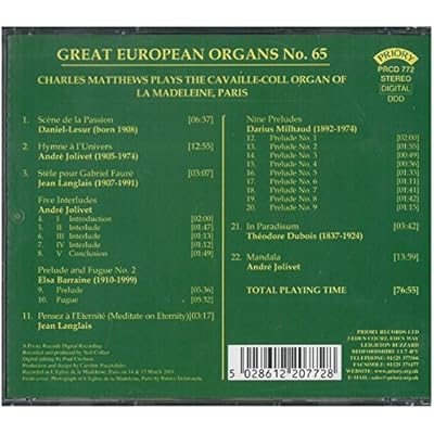 Great European Organs No. 65