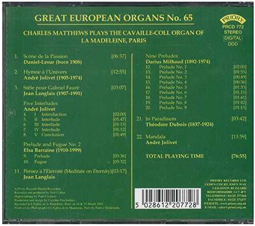 Great European Organs No. 65 (Matthews)