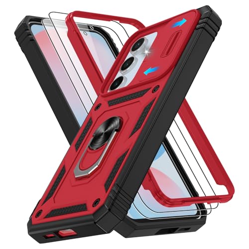 Coque Samsung S24 FE antichoc militaire avec anneau rotatif 360
