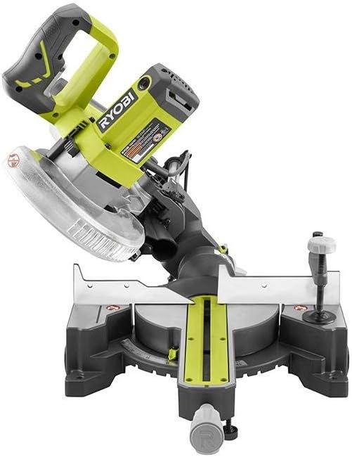 Ryobi 10 Amp 7-1/4 Inch Sliding Miter Saw TSS701 (Renewed)