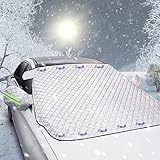 IVYMEIMEI Protector de Parabrisas para Seat Ateca FR AB Bj.2020,Protector Parabrisas Coche con 9 Magnético, Funda Plegable Parabrisa Protege Nieve Rayos UV