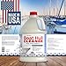 [1 Galllon] Instant Boat Hull Cleaner - Made in USA - Powerful Dual Acid Formula Easily Removes Scum Lines, Rust Stains, Hard Waterlines, & More from Fiberglass, Gelcoat & Painted Boat Surfaces
