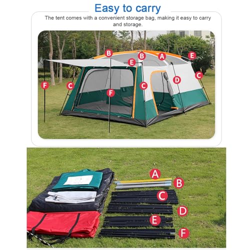 Carpa para camping resistente y ligera para 12 personas miniatura 6