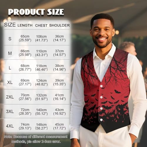 Men's Suit Vest Slim Fit Formal Dress Waistcoat Lightweight Casual Business Vests for Suit or Tuxedo with Pockets 7