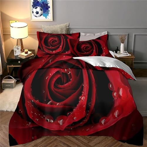 Parure de lit tramway rouge double 200x200cm en microfibre douce pour chambre ado - 6