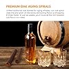 FastRack Oak Spirals for Aging Whiskey, Wine & Beer (Pack of 2) | 8" American Oak Heayy Toast Wood Spirals for Whiskey | Barrel Aged in a Bottle Infusion Spiral for Wine Making & Craft Beer #2