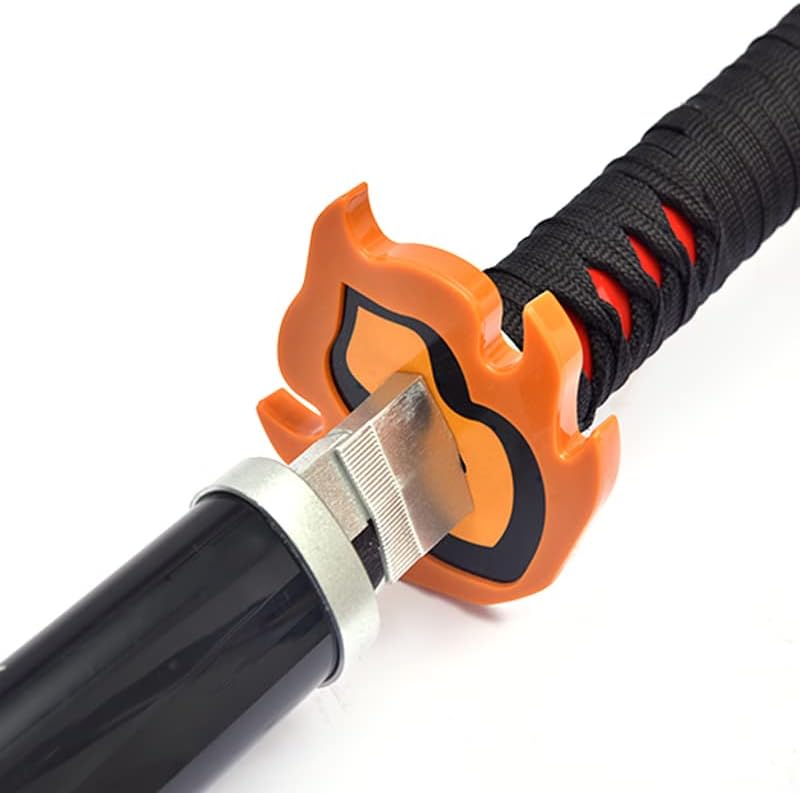 Miniatura 3 de Demon Slayer Sword 41inch,with Display Stand and Belt, Rengoku SwordTanjiro SwordZenitsu SwordAnime Original Texture,for Demon Slayer Cosplay and