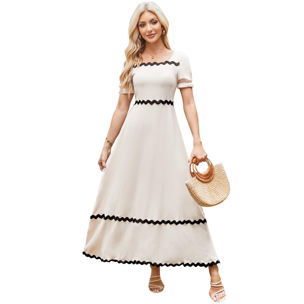 Robe de plage décontractée et fluide pour vacances d'été à la mer - 8