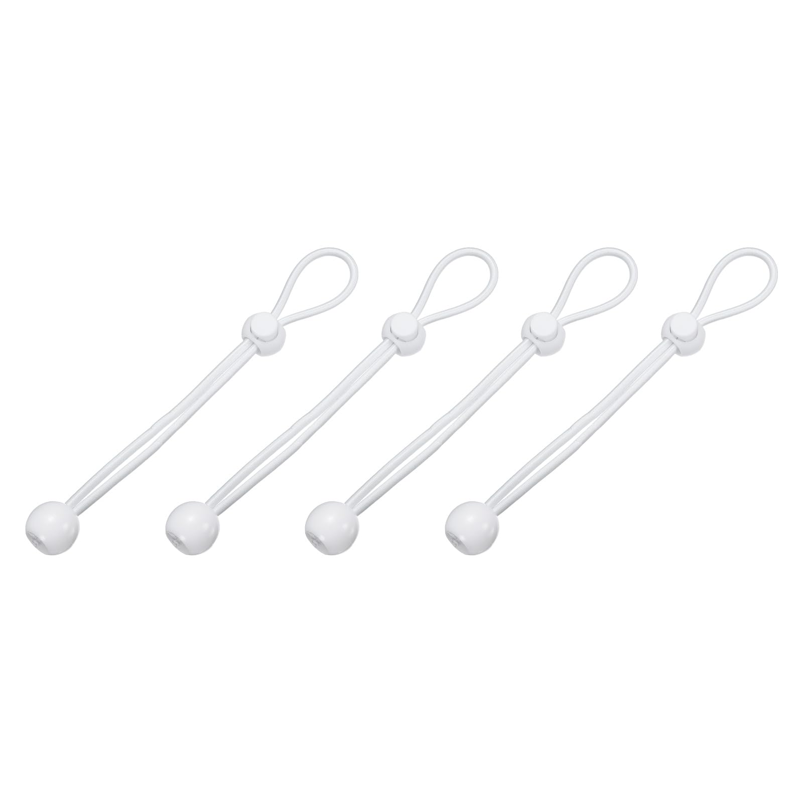 PATIKIL Ball Bungee Cords, (20cm / 8 Inch, White) (4 PCS) Universal Bungee Tie Downs, Suit for Exterior Roller Shades and Outdoor Roller Blinds Tents Canopies Tarp