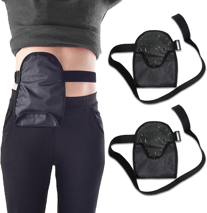 Miniatura 1 de Bolsa de ostomía impermeable con banda de fijación ajustable, reutilizable, universal, para estomía, suministros para ileostomía