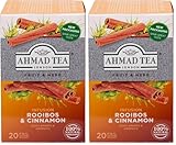 Ahmad Tea - Rooibos & Cinnamon Tea Infusion 20 Bags - 40g (Paquete de 2)