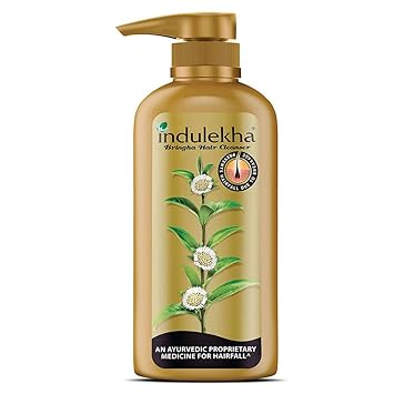 Indulekha Bringha Shampoo, Proprietary Ayurvedic Medicine for Hairfall, 580ml