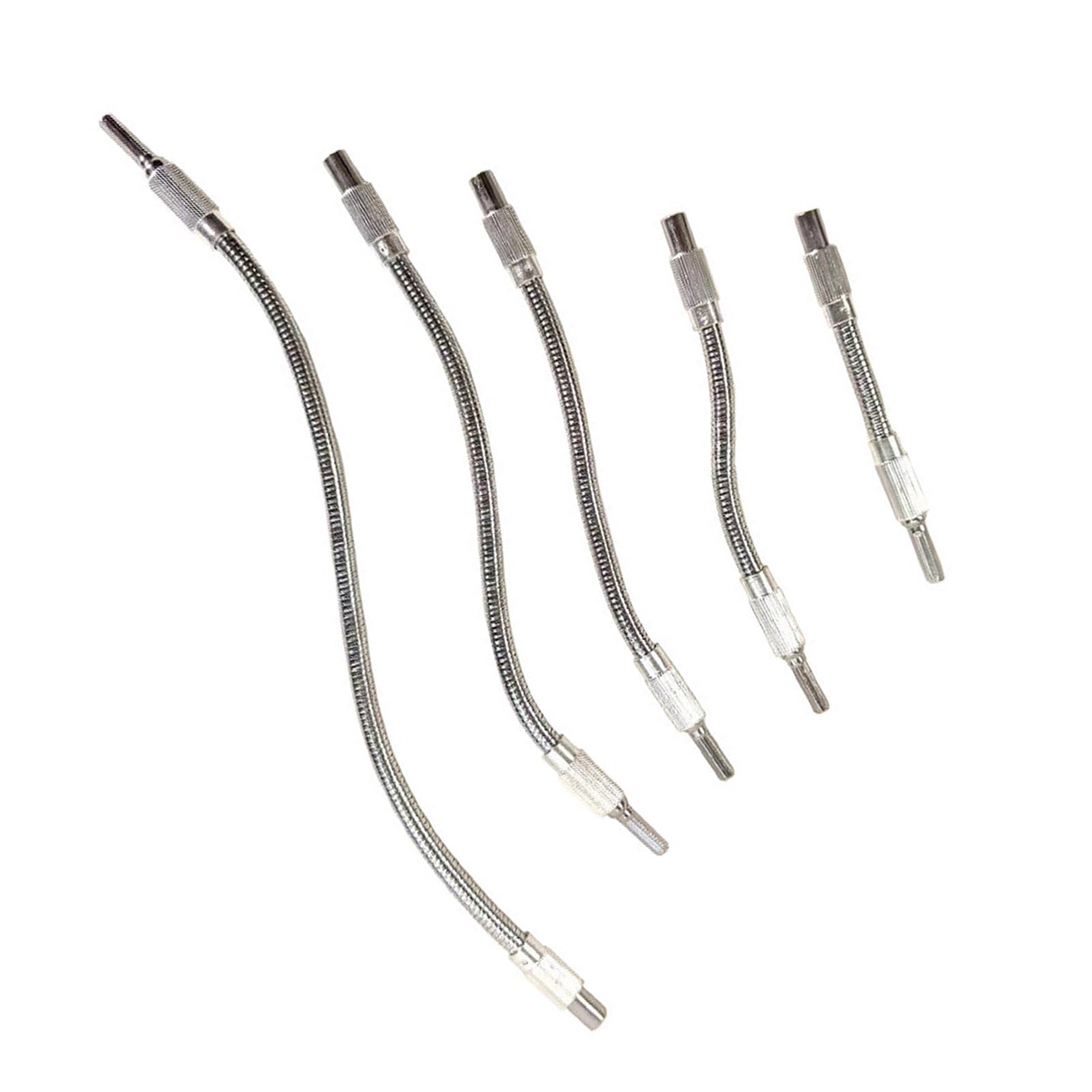 YHAILI 5Pcs Hexagonal Shank Flexible Shaft Adapter Drill Bit Extension For Tight Space Metal Drill Attachment