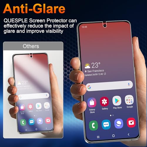QUESPLE 2 Pack for Google Pixel 8 Pro Anti-Glare Matte Privacy Screen Protector, Smooth and Responsive Touch Flexible EPU Film, [Support Fingerprint Unlock] [Self-Healing] [Not Glass] 618 by QUESPLE - Used condition - Image 4