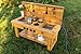Noble Toys XL Cedar Outdoor Mud Kitchen Centered with Backsplash and Stovetop for Toddlers Kids | Pretend Play Table | Sensory Table | Outside Playset | Real Wooden Kitchens | Preschool Equipment
