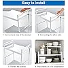 Sayudar Kitchen Cupboard Shelf Organiser Extendable Cabinet Storage ...