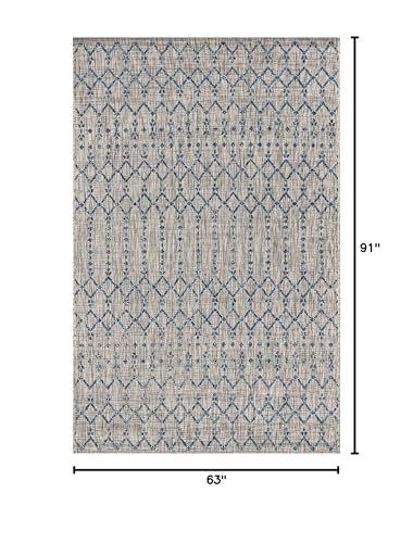 image for JONATHAN Y SMB108A-5 Ourika Moroccan Geometric Textured Weave Indoor O