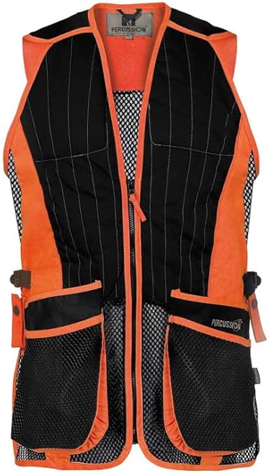 Gilet Tiro a Volo Martiden XL Rete Trap Sporting Compak Bianco Blu