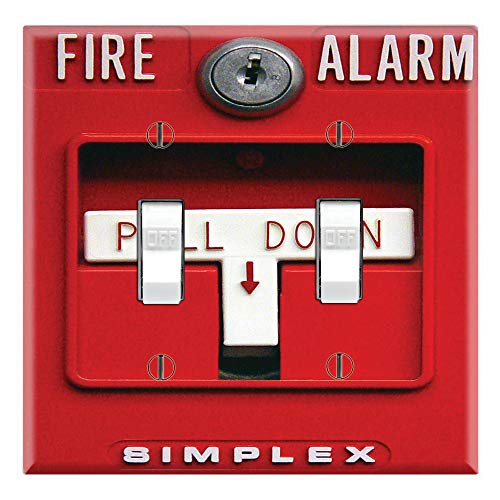 Graphics Wallplates - Fire Alarm - Dual Toggle Wall Plate Cover