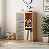IHIPPO Kommode Schublade Brustkiste Kommode Einfache Moderne Wandlaster Schlafzimmer Lagerschrank Wohnzimmer Lagerschrank für Flur Wohnzimmer (Farbe : Grau, Size : 80x24x50cm)