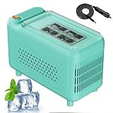 Mini macchina for il ghiaccio, macchina for cubetti di ghiaccio portatile da tavolo da 500 ml con 12 cubetti di ghiaccio in 20 mm di spessore e leva for la rimozione del ghiaccio(Blue,8)