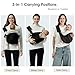 Shiaon Baby Sling Carrier, Adjustable Baby Carrier Newborn to Toddler Carrier for 7-30lbs, Toddler Sling Carriers, Toddlers Hip Carriers, Black