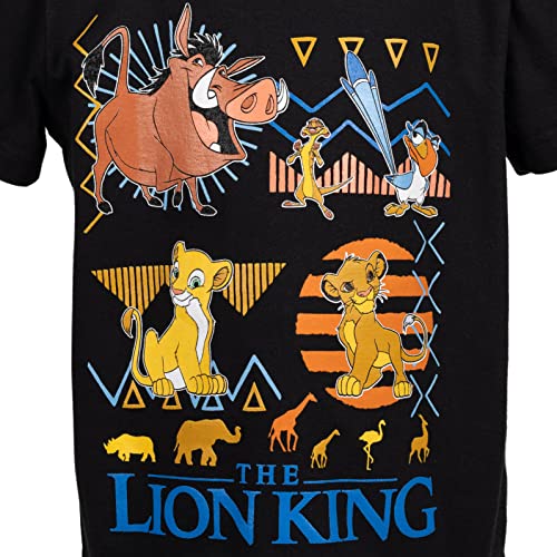 Image of Disney Lion King Toy Story Mickey Mouse Cars T-Shirt Tank Top and French Terry Shorts 3 Piece Outfit Set Toddler to Big Kid