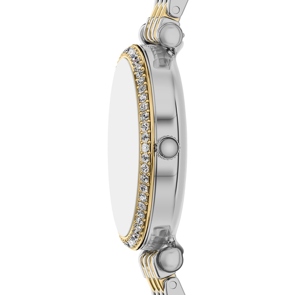 Fossil Carlie Damen 28MM Zweifarbige Edelstahluhr, ES5439