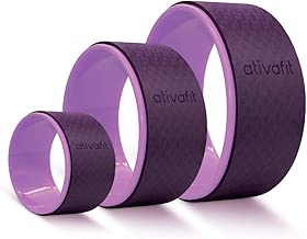 ATIVAFIT Sports Yoga Wheel Set, 3 Pack Yoga Roller Rad for Back Pain and Improving Your Yoga Poses, Perfect for Stretching, Improving Flexibility and Backbends (12 inch, 10 inch, 5 inch) - coolthings.us