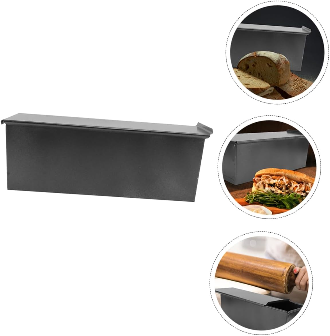 900g Non-stick Toast Baking Mold with Lid Easy Release Bread Baking Pan for Homemade Toast Capacity for Home Parties and Bakeries